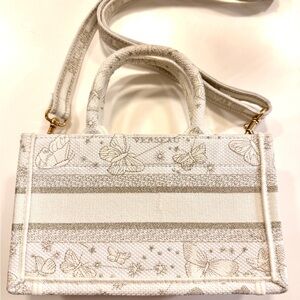 No brand White and Gold mini shoulder bag